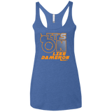 T-Shirts Vintage Royal / X-Small NES On Like Dameron Women's Triblend Racerback Tank