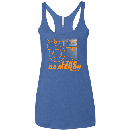 T-Shirts Vintage Royal / X-Small NES On Like Dameron Women's Triblend Racerback Tank