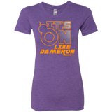 T-Shirts Purple Rush / S NES On Like Dameron Women's Triblend T-Shirt