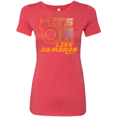 T-Shirts Vintage Red / S NES On Like Dameron Women's Triblend T-Shirt