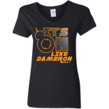 T-Shirts Black / S NES On Like Dameron Women's V-Neck T-Shirt