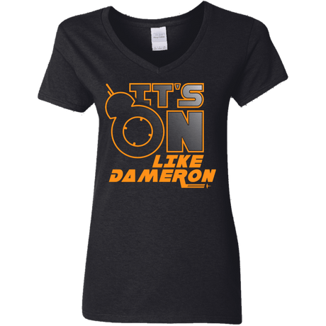 T-Shirts Black / S NES On Like Dameron Women's V-Neck T-Shirt