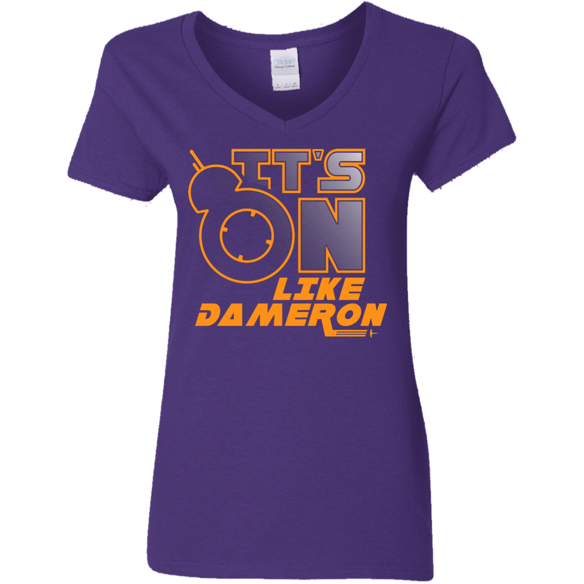 T-Shirts Purple / S NES On Like Dameron Women's V-Neck T-Shirt