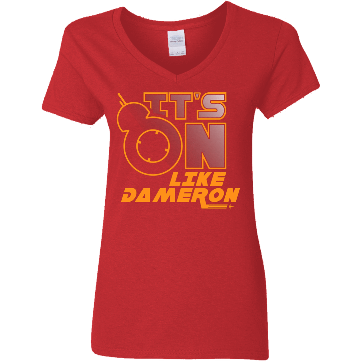 T-Shirts Red / S NES On Like Dameron Women's V-Neck T-Shirt