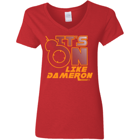 T-Shirts Red / S NES On Like Dameron Women's V-Neck T-Shirt