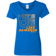 T-Shirts Royal / S NES On Like Dameron Women's V-Neck T-Shirt