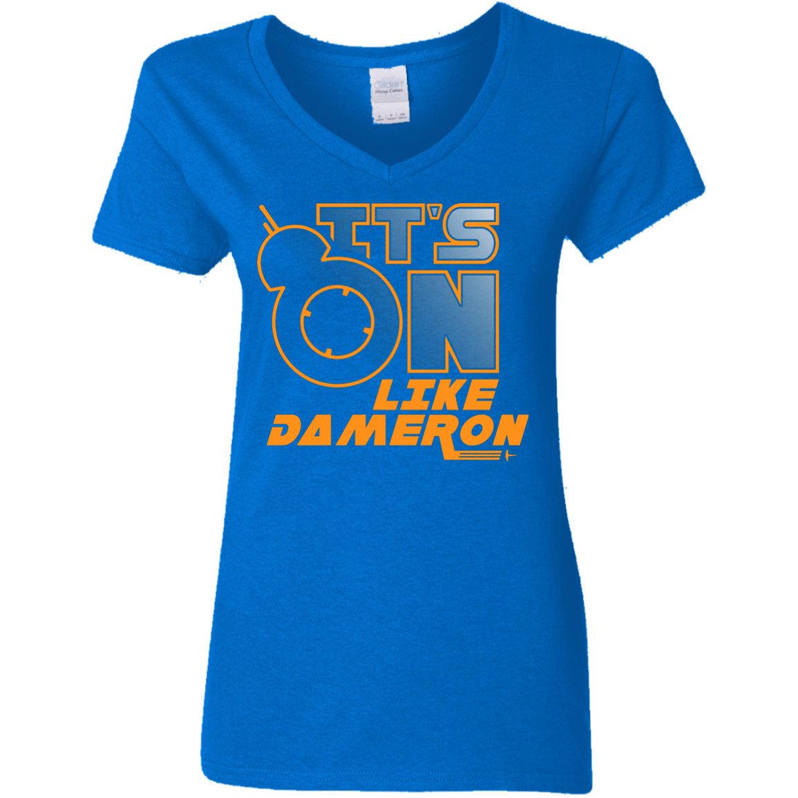 T-Shirts Royal / S NES On Like Dameron Women's V-Neck T-Shirt