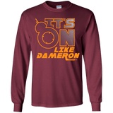 T-Shirts Maroon / YS NES On Like Dameron Youth Long Sleeve T-Shirt