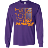 T-Shirts Purple / YS NES On Like Dameron Youth Long Sleeve T-Shirt