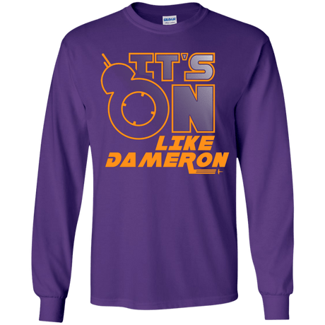 T-Shirts Purple / YS NES On Like Dameron Youth Long Sleeve T-Shirt
