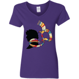 T-Shirts Purple / S Never 4gotten Women's V-Neck T-Shirt