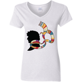 T-Shirts White / S Never 4gotten Women's V-Neck T-Shirt