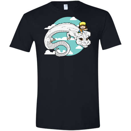 T-Shirts Black / X-Small Never Ending Dustin Men's Semi-Fitted Softstyle