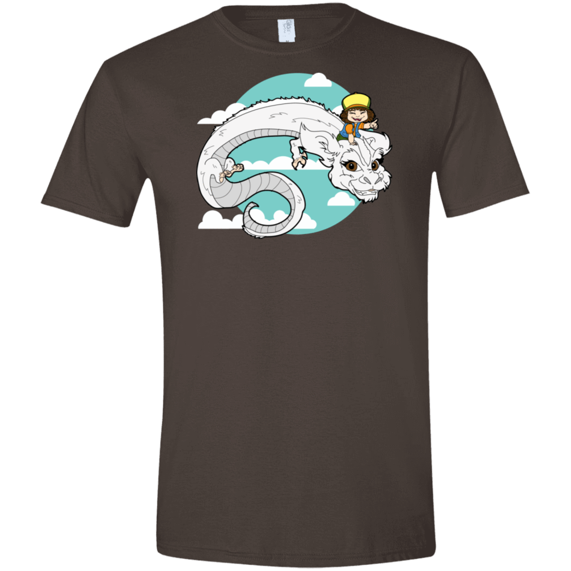 T-Shirts Dark Chocolate / S Never Ending Dustin Men's Semi-Fitted Softstyle