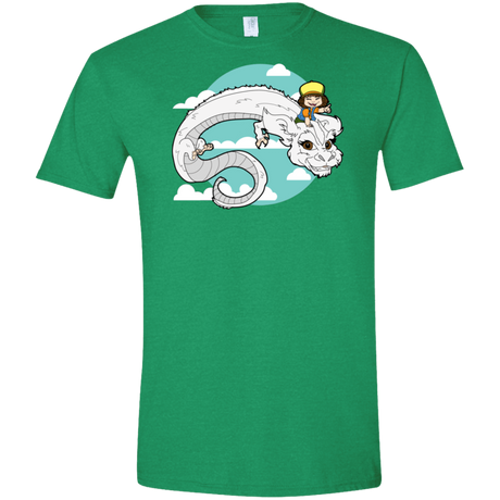 T-Shirts Heather Irish Green / S Never Ending Dustin Men's Semi-Fitted Softstyle