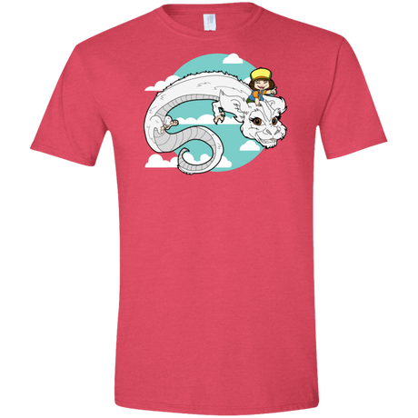 T-Shirts Heather Red / S Never Ending Dustin Men's Semi-Fitted Softstyle