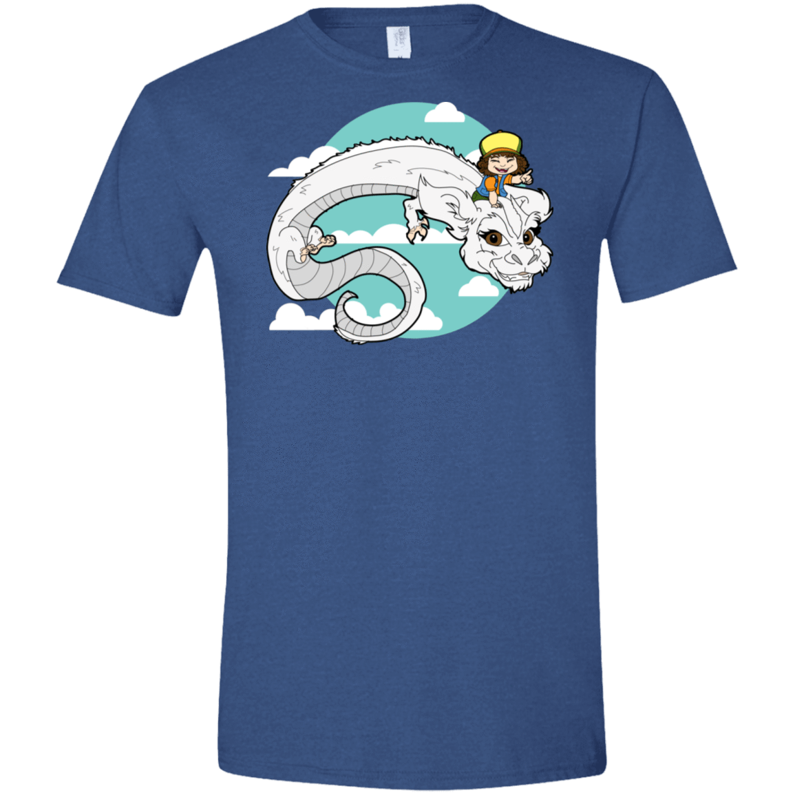 T-Shirts Heather Royal / X-Small Never Ending Dustin Men's Semi-Fitted Softstyle