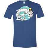 T-Shirts Heather Royal / X-Small Never Ending Dustin Men's Semi-Fitted Softstyle