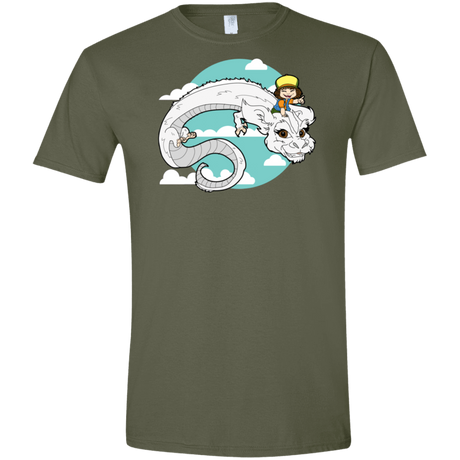 T-Shirts Military Green / S Never Ending Dustin Men's Semi-Fitted Softstyle