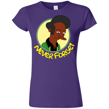 T-Shirts Purple / S Never Forget Apu Junior Slimmer-Fit T-Shirt