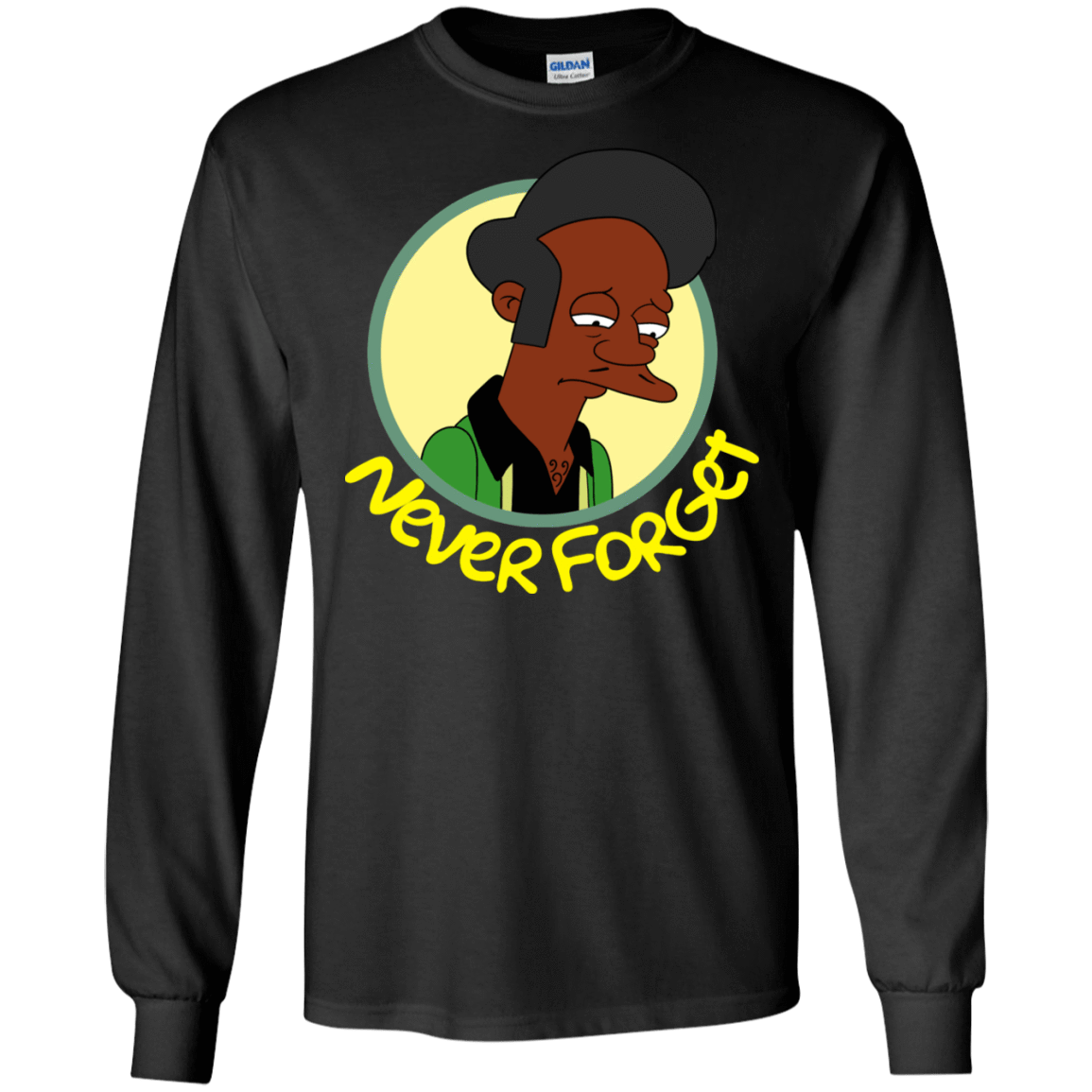 T-Shirts Black / S Never Forget Apu Men's Long Sleeve T-Shirt