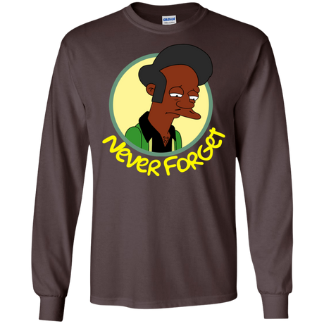 T-Shirts Dark Chocolate / S Never Forget Apu Men's Long Sleeve T-Shirt