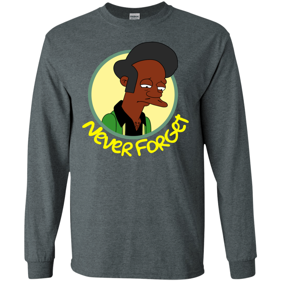 T-Shirts Dark Heather / S Never Forget Apu Men's Long Sleeve T-Shirt