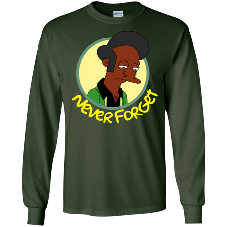 T-Shirts Forest Green / S Never Forget Apu Men's Long Sleeve T-Shirt