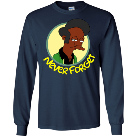 T-Shirts Navy / S Never Forget Apu Men's Long Sleeve T-Shirt