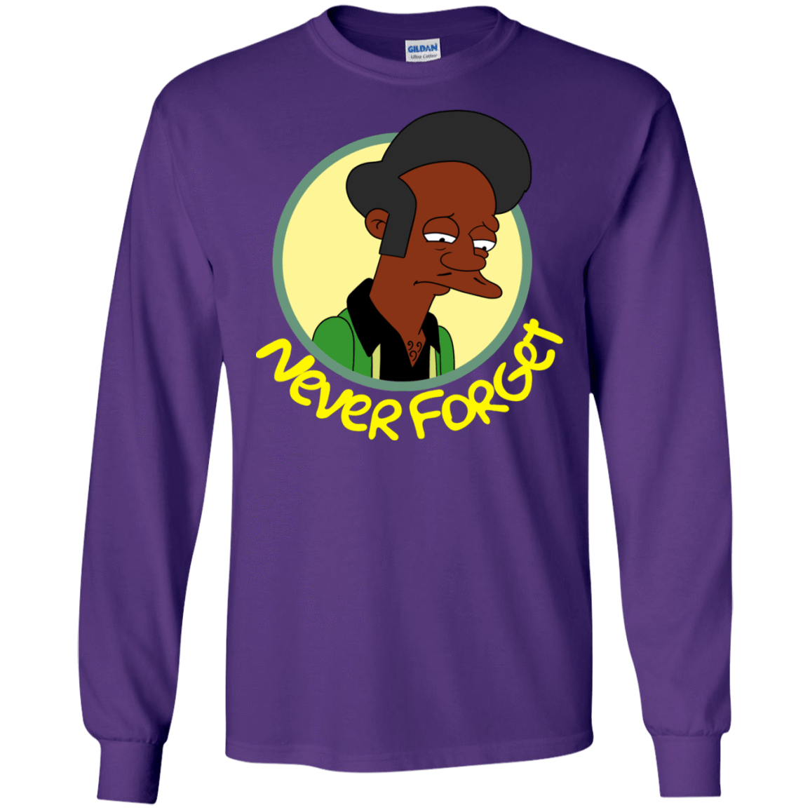 T-Shirts Purple / S Never Forget Apu Men's Long Sleeve T-Shirt