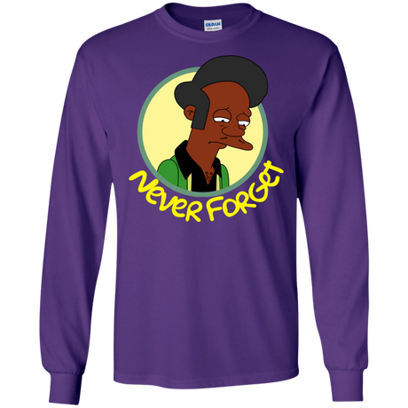 T-Shirts Purple / S Never Forget Apu Men's Long Sleeve T-Shirt