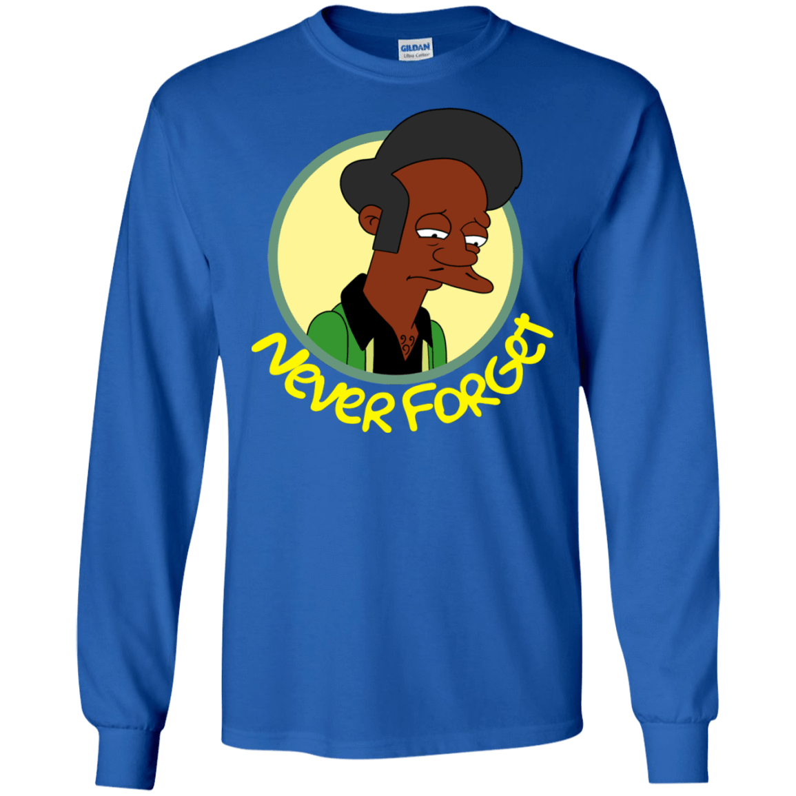 T-Shirts Royal / S Never Forget Apu Men's Long Sleeve T-Shirt