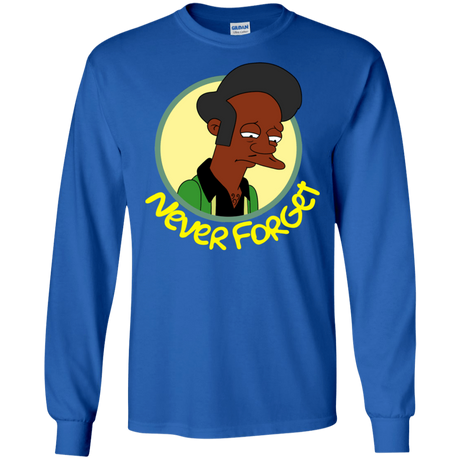 T-Shirts Royal / S Never Forget Apu Men's Long Sleeve T-Shirt