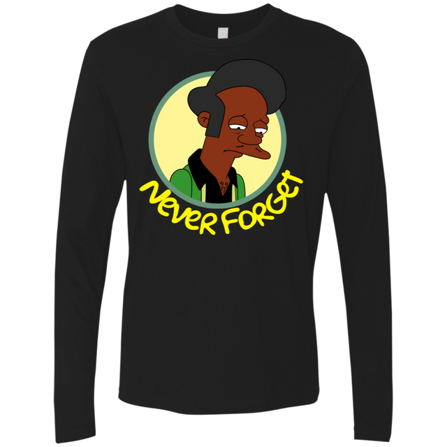 T-Shirts Black / S Never Forget Apu Men's Premium Long Sleeve