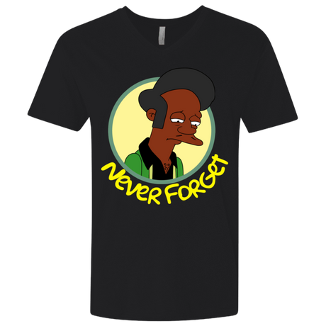 T-Shirts Black / X-Small Never Forget Apu Men's Premium V-Neck