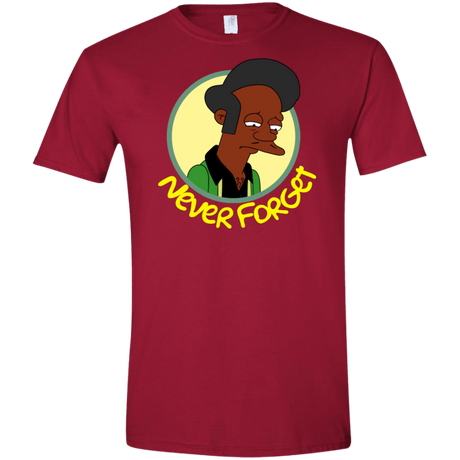 T-Shirts Cardinal Red / S Never Forget Apu Men's Semi-Fitted Softstyle