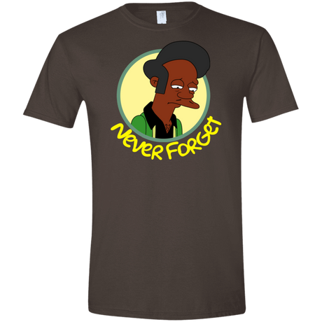 T-Shirts Dark Chocolate / S Never Forget Apu Men's Semi-Fitted Softstyle