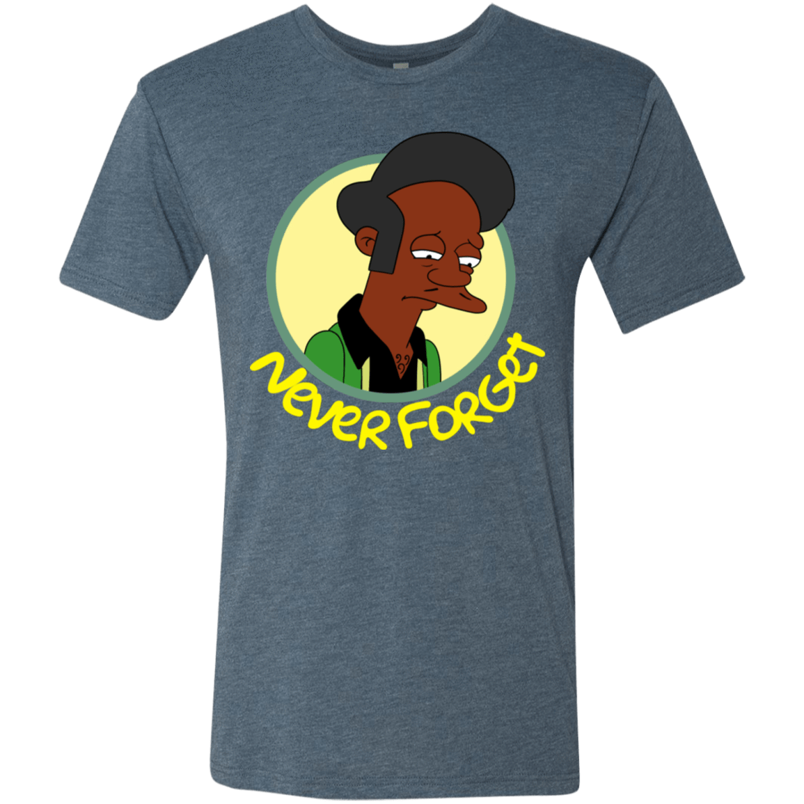 T-Shirts Indigo / S Never Forget Apu Men's Triblend T-Shirt