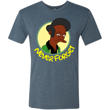 T-Shirts Indigo / S Never Forget Apu Men's Triblend T-Shirt