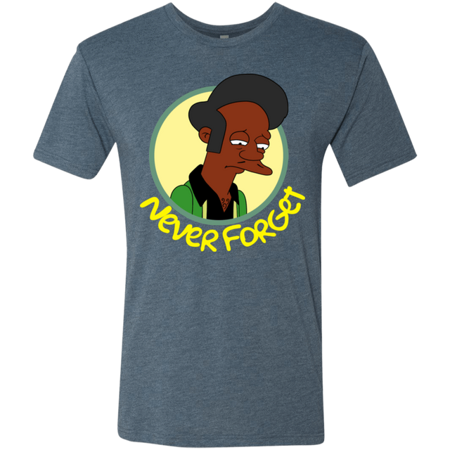 T-Shirts Indigo / S Never Forget Apu Men's Triblend T-Shirt
