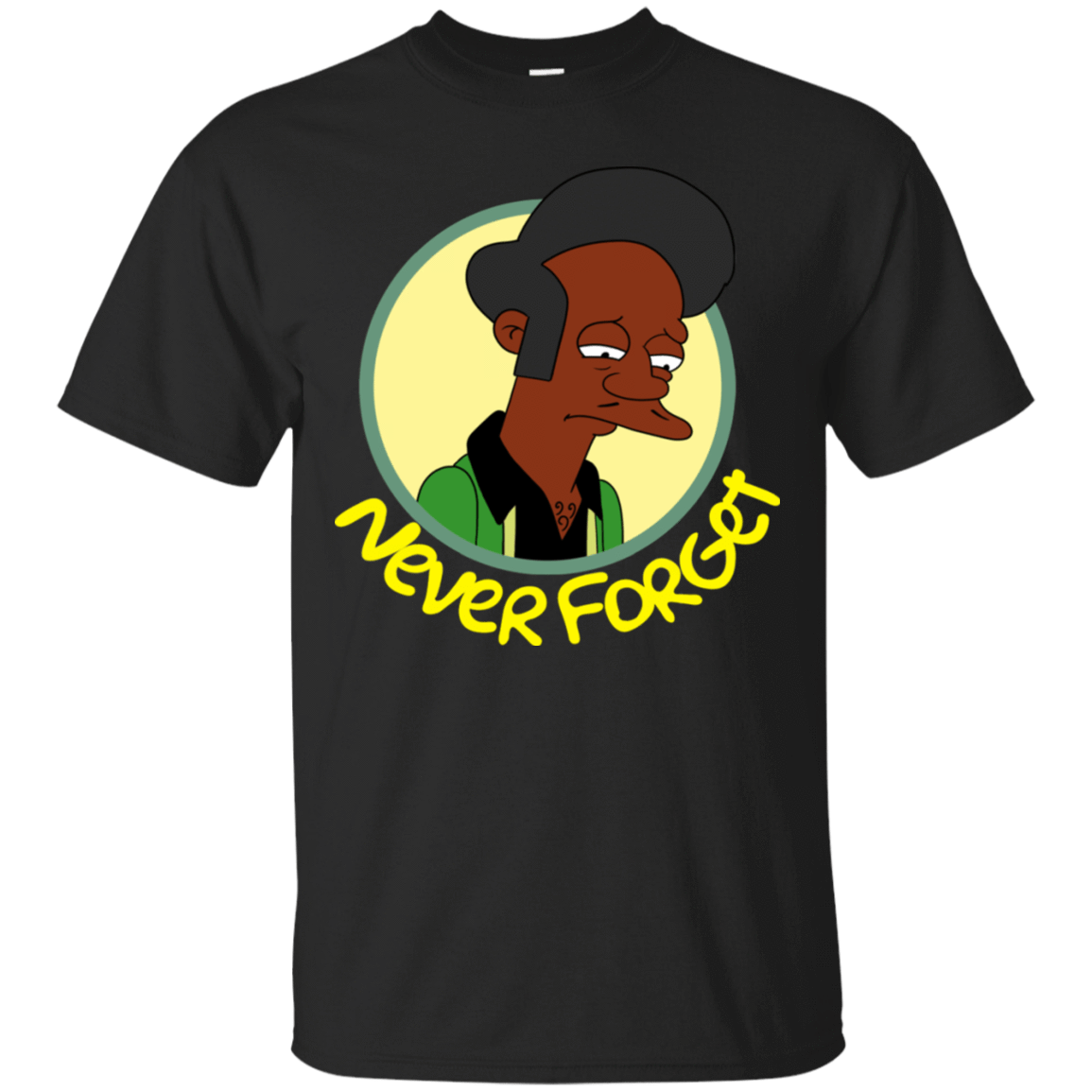 T-Shirts Black / S Never Forget Apu T-Shirt