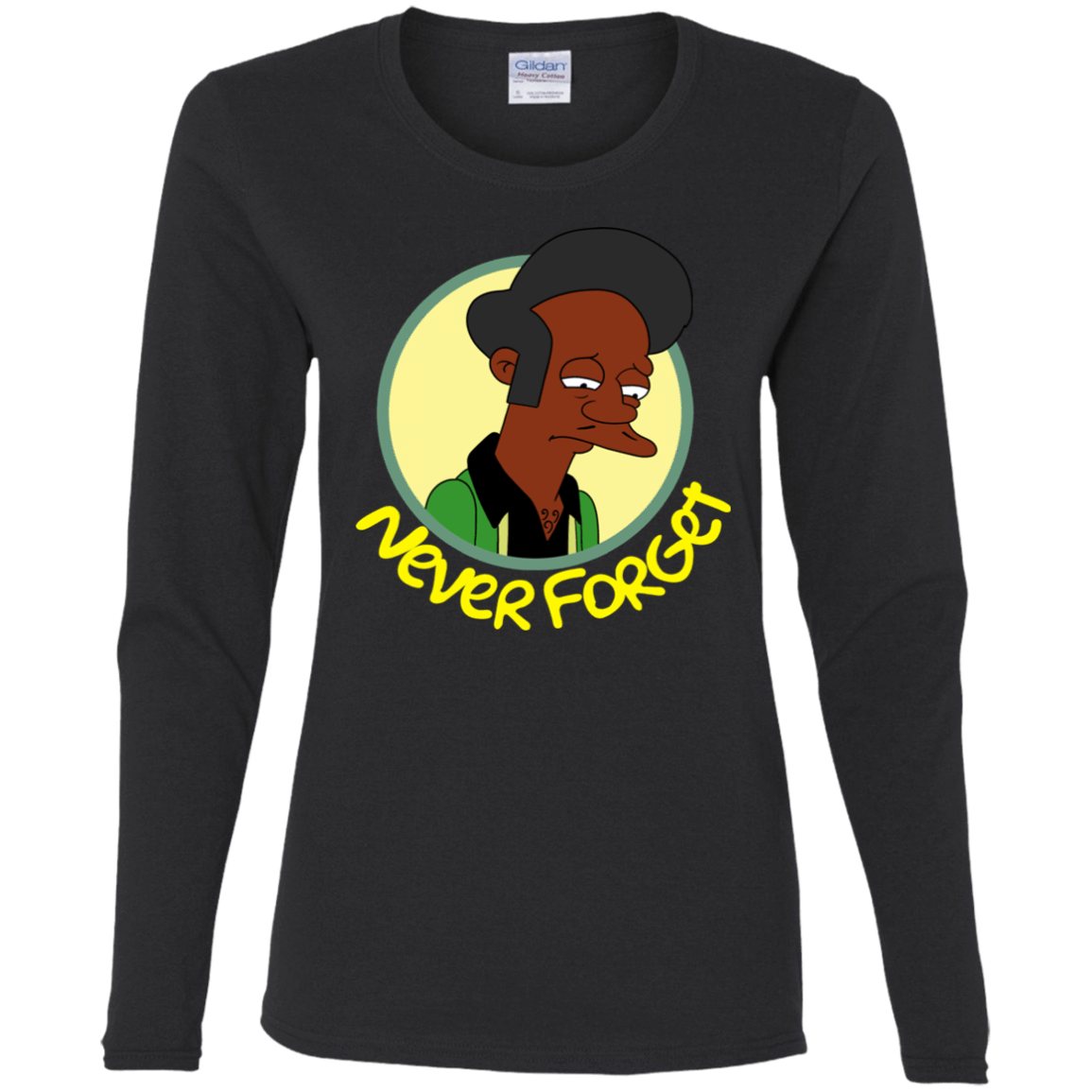 T-Shirts Black / S Never Forget Apu Women's Long Sleeve T-Shirt