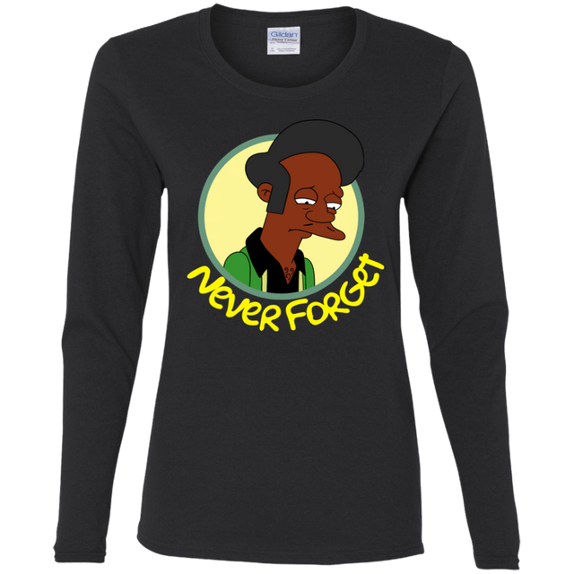 T-Shirts Black / S Never Forget Apu Women's Long Sleeve T-Shirt