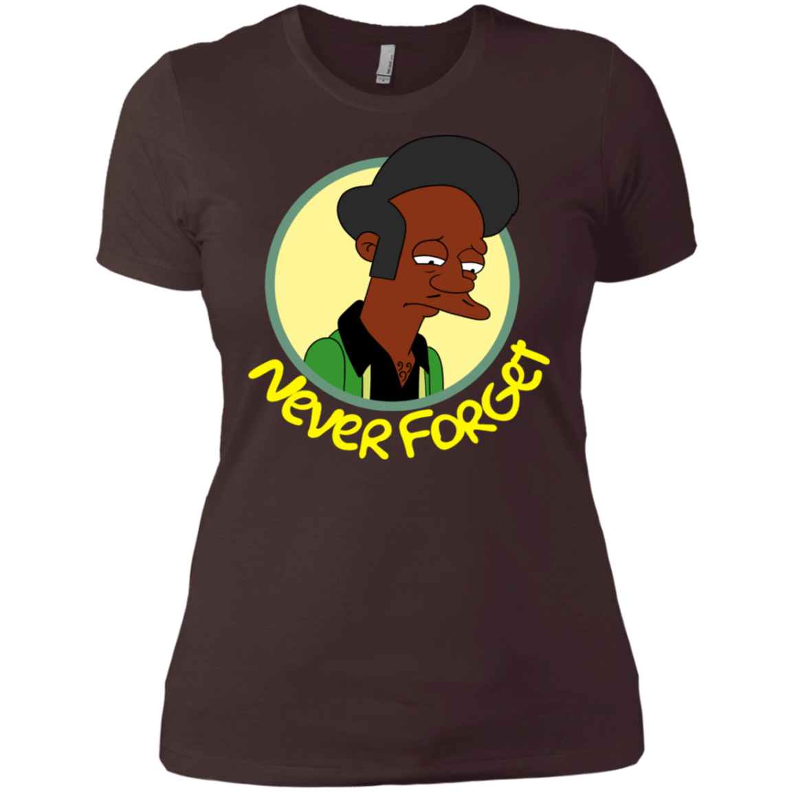 T-Shirts Dark Chocolate / X-Small Never Forget Apu Women's Premium T-Shirt