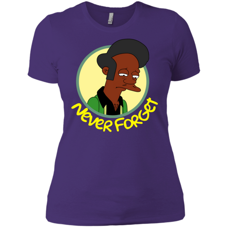 T-Shirts Purple Rush/ / X-Small Never Forget Apu Women's Premium T-Shirt