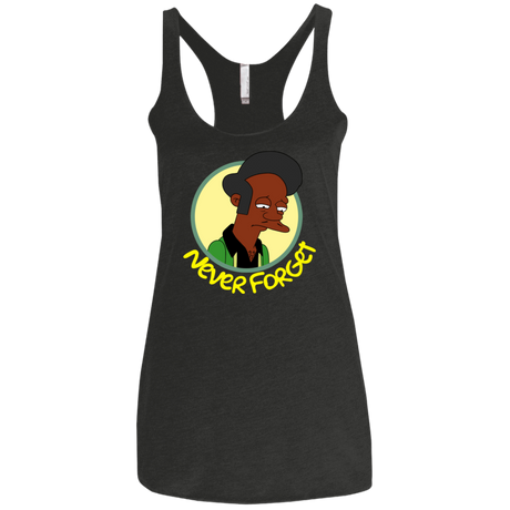 T-Shirts Vintage Black / X-Small Never Forget Apu Women's Triblend Racerback Tank