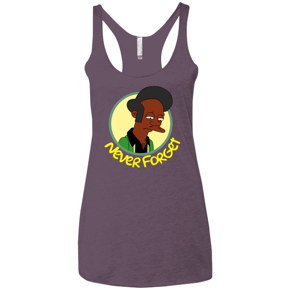 T-Shirts Vintage Purple / X-Small Never Forget Apu Women's Triblend Racerback Tank
