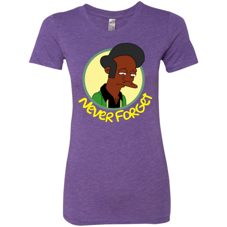 T-Shirts Purple Rush / S Never Forget Apu Women's Triblend T-Shirt