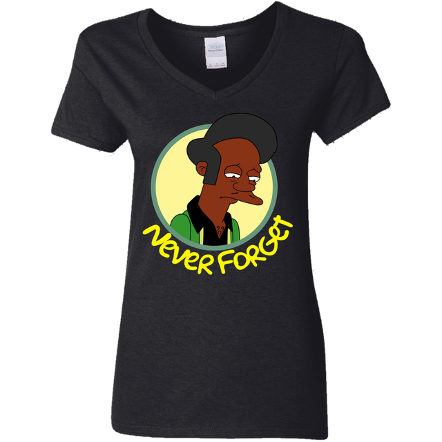 T-Shirts Black / S Never Forget Apu Women's V-Neck T-Shirt