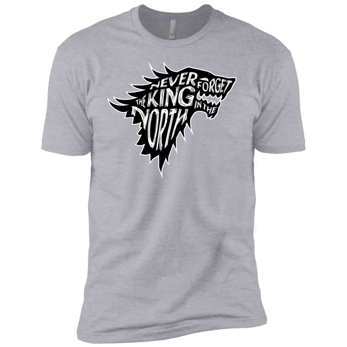 T-Shirts Heather Grey / YXS Never Forget The King In The North Boys Premium T-Shirt